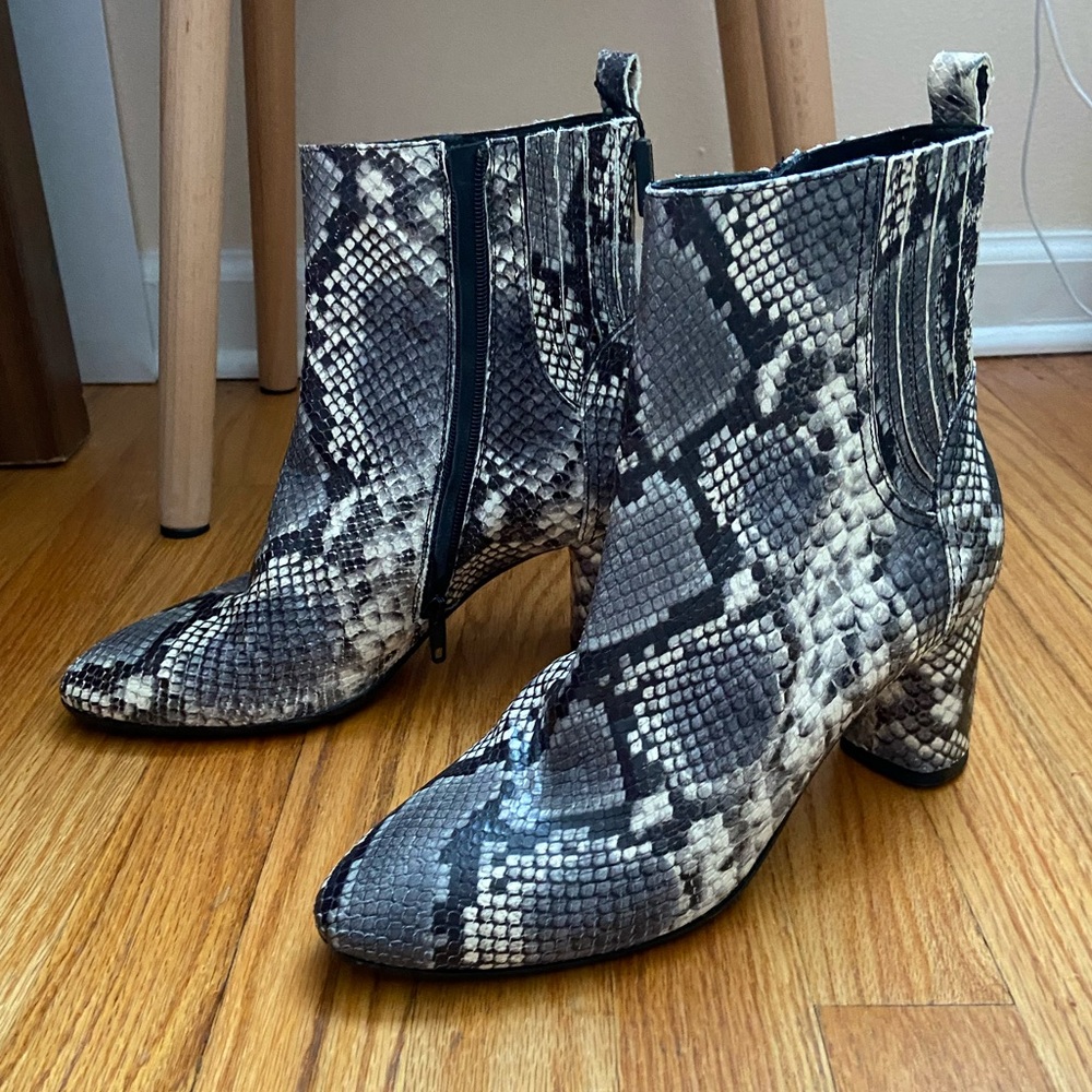 NWT Napoleoni Leather Ankle Boots Size 9 (EU 40) Made in Italy
